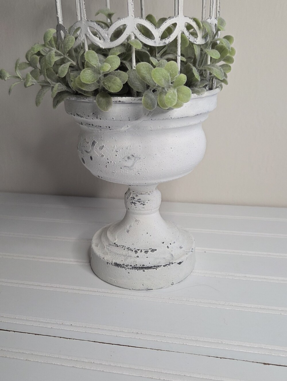 Decrotive Decktop Birdcage Planter Metal Rustic Primitive - Picture 3 of 8